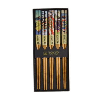 TDS, Chopstick Set, Maiko, 5 pair, Item No. 33835