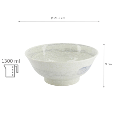 TDS, Ramen Bowl, Hayase White, Ø 21.5x9cm, 1300ml, Item No. 33841