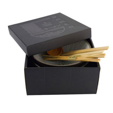 TDS, Ramen Schale Geschenkset, 6 Stk, Satomaki Tokusa, Braun, Ø 21,5x9cm 1300ml , Art.-Nr. 33897