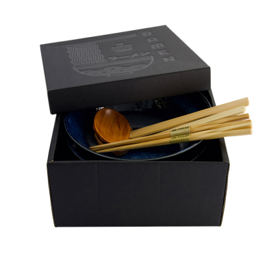 TDS, Ramen Schale Geschenkset, 6 Stk, Izayoi, Blau, Ø 21,5x9cm 1300ml, Art.-Nr. 33903