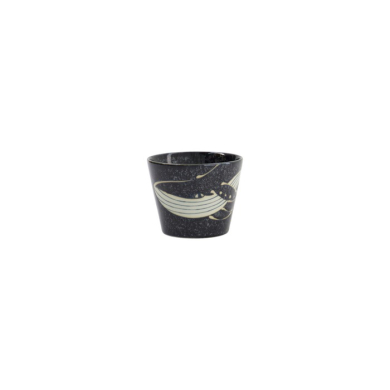 Soba-Tasse Kawaii Black Whale Schwarz, Porzellan, 210 ml, Art.-Nr. 33945