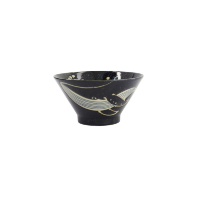 Reisschale Kawaii Black Whale, Porzellan, Ø 16 cm, Art.-Nr. 33946
