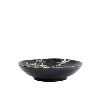 TDS, Pasta Teller, Kawaii, Black Whale, Ø 20,8 x 5,2 cm 650 ml, Art Nr. 33950