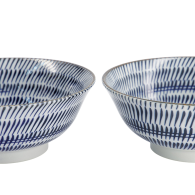 TDS,  Ramen Bowl Gift Set, Kanna, 2 pcs., Ø 19x7.5cm 1100ml, Item No. 33980