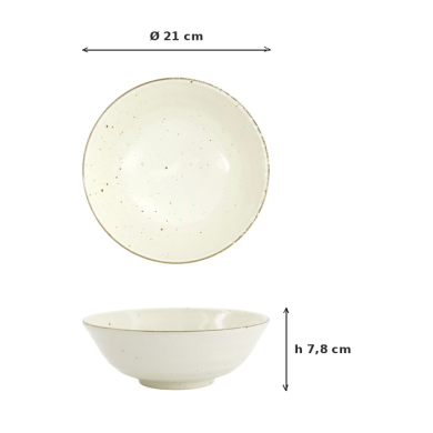 Ramenschale Shirogesho Weiß, Porzellan, 1 L, Art.-Nr. 34063