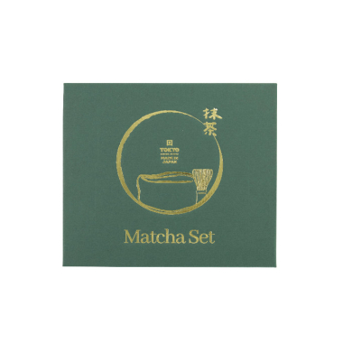TDS, Matcha Schale Geschenkset, 4-tlg., 14,5 x 6,5 cm, Hisui Green, Art.-Nr. 34081