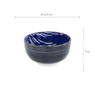 TDS, Tayo Bowl, Hokusai Fuji, White/Blue, Ø 12.6 x 7 cm - Item No. 34159