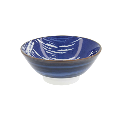 TDS, Ramen Bowl, Hokusai Fuji, White/Blue, Ø 17 x 8 cm - Item No. 34160
