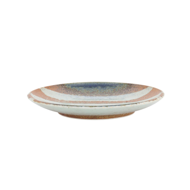 TDS, Suisho Plate, Aka-cha, Ø 19.5x3cm, Brown, Item No. 34249