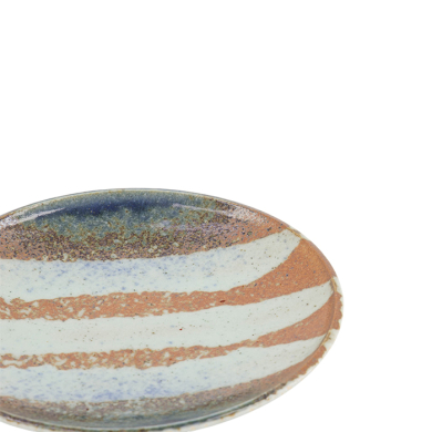 TDS, Suisho Plate, Aka-cha, Ø 19.5x3cm, Brown, Item No. 34249