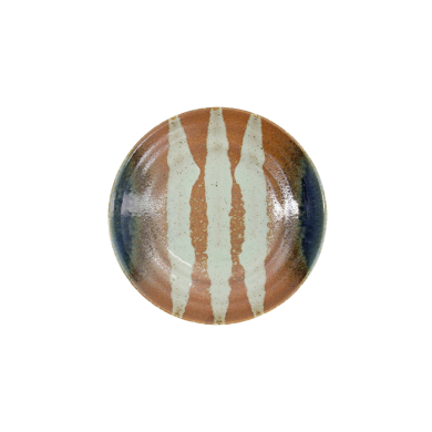 TDS, Deep Suisho Plate, Aka-cha, Ø 23 x 5cm, Brown, Item No. 34251
