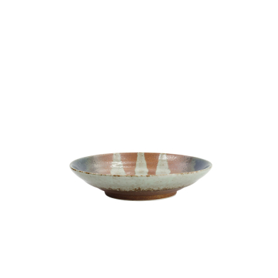 TDS, Deep Suisho Plate, Aka-cha, Ø 23 x 5cm, Brown, Item No. 34251