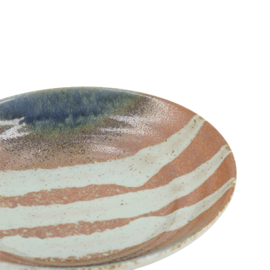 TDS, Deep Suisho Plate, Aka-cha, Ø 23 x 5cm, Brown, Item No. 34251