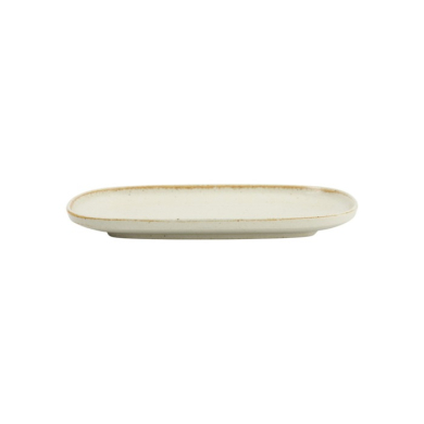 Ovaler Teller Umizuna Beige, Porzellan, 24 × 16 × 2 cm, Art.-Nr. 34288