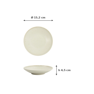 Schale Umizuna Beige, Porzellan, Ø 15,2 cm, Art.-Nr. 34289