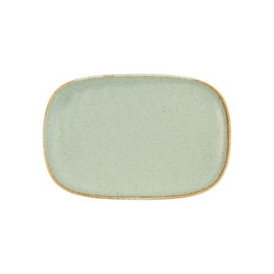 Oval Plate Minto Green, Porcelain, 24 × 16 × 2 cm, Item No. 34295