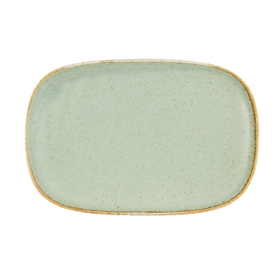 TDS, Plate, Minto Green, 24x16x2cm, Item No. 34295