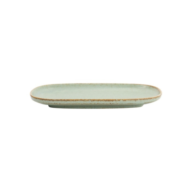 Oval Plate Minto Green, Porcelain, 24 × 16 × 2 cm, Item No. 34295