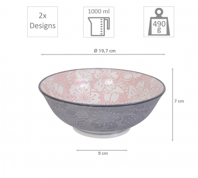 Mixed Bowls Sakura 2 Schalen Set bei Tokyo Design Studio (Bild 4 von 4)