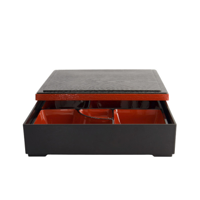 TDS, Bentobox, ABS Lacquerware, 25,5 cm x 25,5 cm, Art.-Nr. 4193