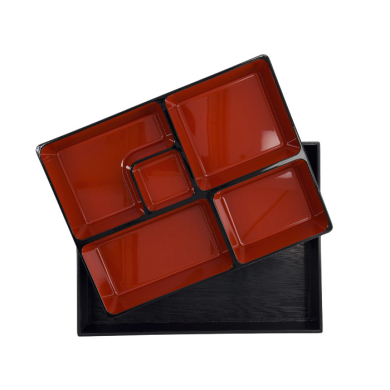 TDS, Bentobox, ABS Lacquerware, 27.5x21.5cmm, Art.-Nr. 4194