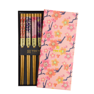 Sakura Patterns Chopstick Set at Tokyo Design Studio