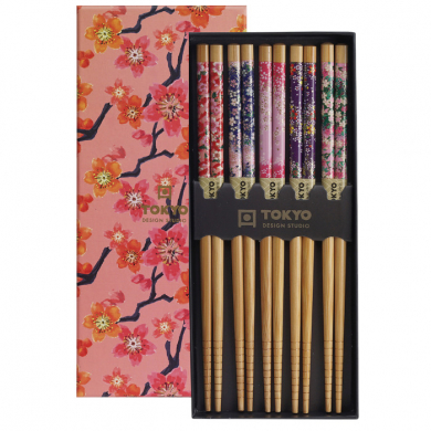 Sakura Patterns Chopstick Set at Tokyo Design Studio 