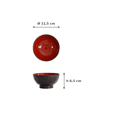 Bowl ABS Lacquerware, ABS, Ø 11.5 cm, Item No. 4950