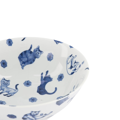 TDS, Ramen Bowl, Kawaii Hananeko Cat, Ø 19.8x7.5 cm - Item No. 61695