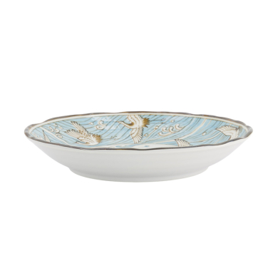TDS, Plate, Crane, Light Blue, Ø 22x4cm, Item No. 617348