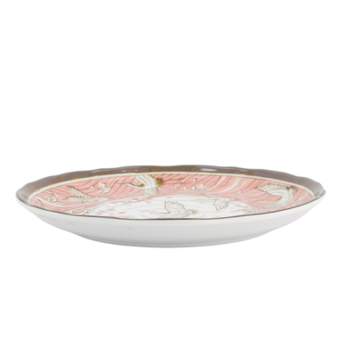 TDS, Plate, Crane, Pink, Ø 24.7x3cm, Item No. 617379