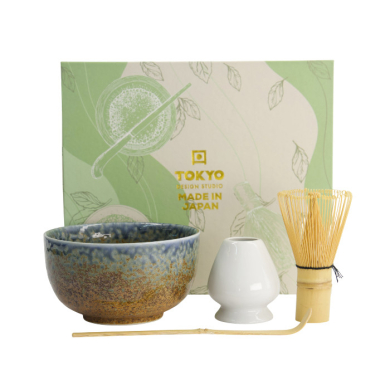 TDS, Matcha Schale Geschenkset, Reef Blue, 4-tlg., 12,7x7cm, Art.-Nr. 617409