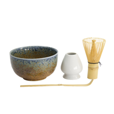 TDS, Matcha Schale Geschenkset, Reef Blue, 4-tlg., 12,7x7cm, Art.-Nr. 617409