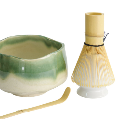 TDS, Matcha Bowl Giftset , 4-Piece set, 11.5 x 7.5 cm, Oribe, Item No. 617423