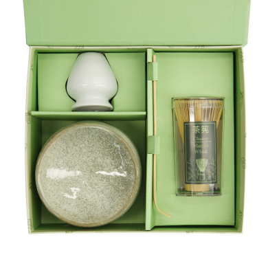 TDS, Matcha Bowl Giftset , 4-piece set, 11.5 x 7.5 cm, Kairagi, Item No. 617447