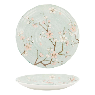 Teller Fujisakura Gr&uuml;n, Porzellan, &Oslash; 24,7 cm