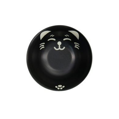 TDS, Schale, Kawaii Cat Neko, Schwarz, Ø 15x7cm, 500ml - Art Nr. 617584