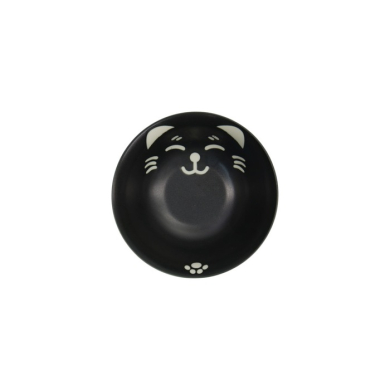 TDS, Schale, Kawaii Cat Neko, Schwarz, Ø 15x7 cm, 500 ml - Art Nr. 617584