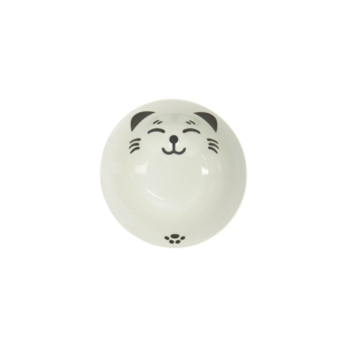 Rice Bowl Kawaii Cat Neko White, Porcelain, 500 ml, Item No. 617591