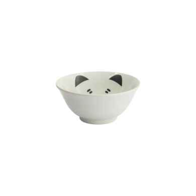 Rice Bowl Kawaii Cat Neko White, Porcelain, 500 ml, Item No. 617591