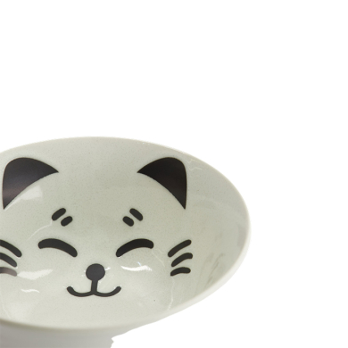TDS, Schale, Kawaii Cat Neko, Weiß, Ø 15x7cm, 500ml - Art Nr. 617591