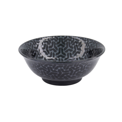 TDS, Ramenschale, Kuromonyo Kumi Kikko, Schwarz, Ø 20,5x8cm, 1200 ml- Art Nr. 617928
