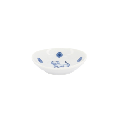 TDS, Saucenschale, Kawaii Hananeko Cat, Blau, Ø 9,8 cm x 2,5 cm, Art.-Nr. 618000