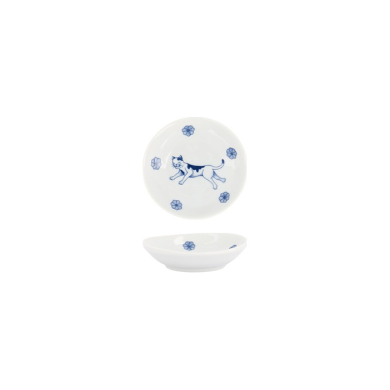 Sauce Bowl Kawaii Hananeko Cat Blue, Porcelain, &Oslash; 9.8 cm