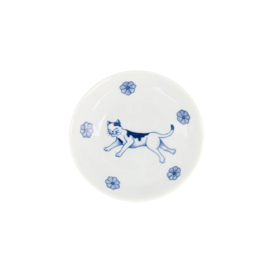 TDS, Saucenschale, Kawaii Hananeko Cat, Blau, Ø 9,8 x 2,5 cm- Art Nr. 618017