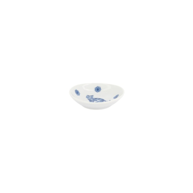 Sauce Bowl Kawaii Hananeko Cat Blue, Porcelain, Ø 9.8 cm, Item No. 618024