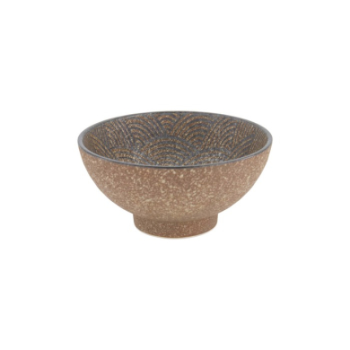 Ramen Bowl Minoyaki Bronze Brown, Porcelain, 1 l, Item No. 618574