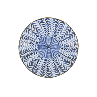 TDS, Teller, Mino Blue Shidare, Blau/Weiß, Ø 16x2,5cm, Art.-Nr. 618680