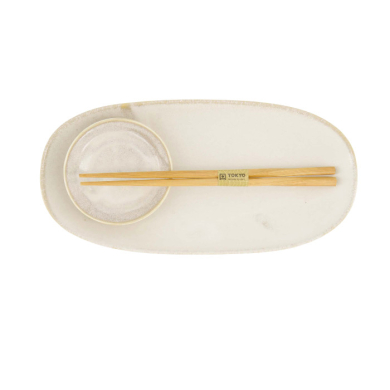 TDS, Sushi Set, Titanium Matte, Geschenkset, 2-tlg. mit Essstäbchen, Art.-Nr. 619489