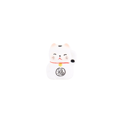 TDS, Glückskatze / Lucky Cat, Dekoration, Weiß, 5.2 cm - Art Nr. 6196